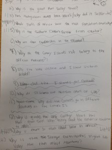Student generated questions let the kids lead the learning...